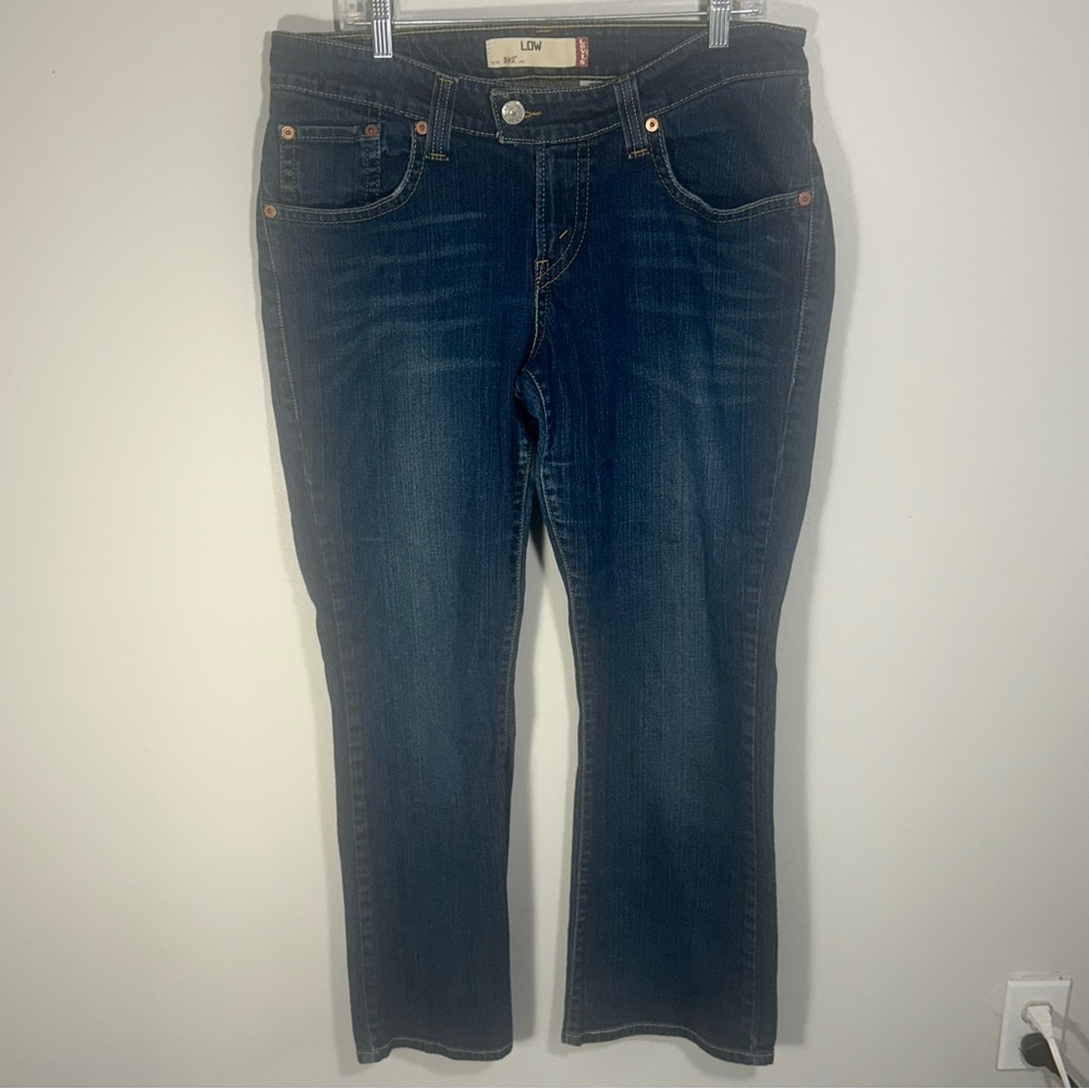 Levi’s 542 Low-Riding Waist Flare Jeans Women’s 16 M Vintage Y2K Denim (~36x31)